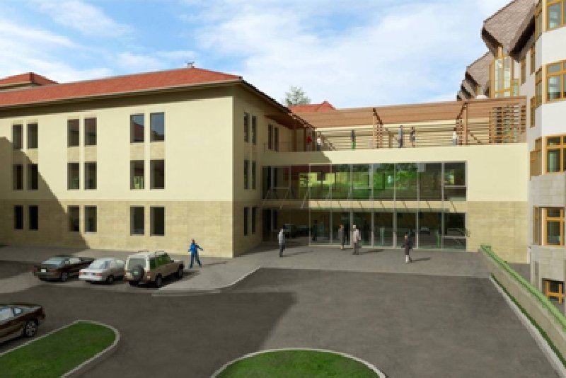 A kórház épülete